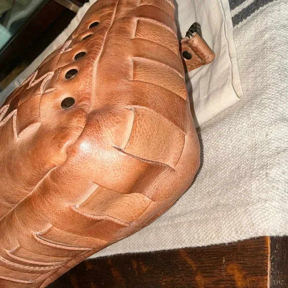 NWT Bed Stu Leather Keiki Crossbody Bag Handbag Tan DD Dip Dyed MSRP $235 - Picture 10 of 13